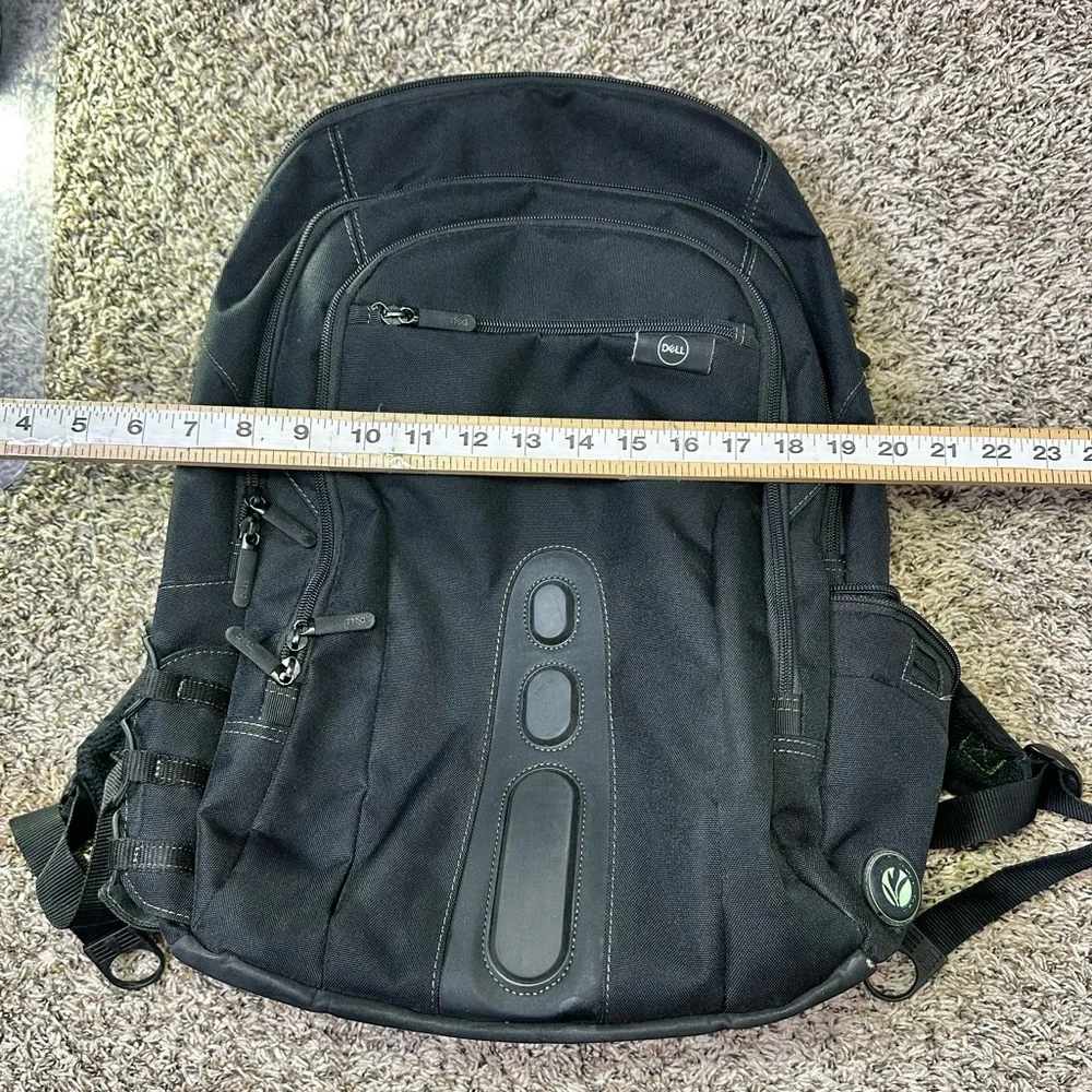 Dell Eco Spruce Backpack For Laptops Black Green 15.6 Inch Computer Bag Travel